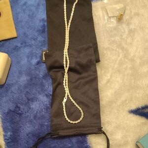 Silver Rope Chain Necklace - Silver